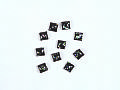Y1NO324B璀燦貝殼-黑色 #2729 5mmx5mm G