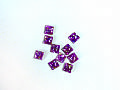 Y1NO327B璀燦貝殼-紫色 #2828 5mmx5mm G