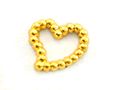 Y1BJ316金屬摟空愛心(金) 5mm G