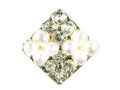 Y1NO289D飾品-菱形方鑽(珍珠) S